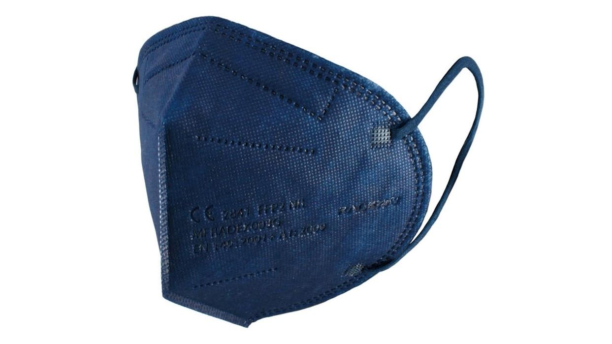 CAJA 25 MASCARILLAS FFP2 RADEX COLOR AZUL OSCURO
