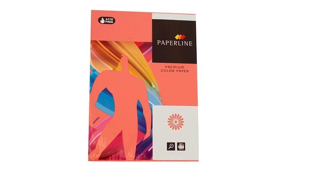 PAQUETE 500 HOJAS PAPEL PAPERLINE A3 80 GRS COLOR ROJO - IT 250