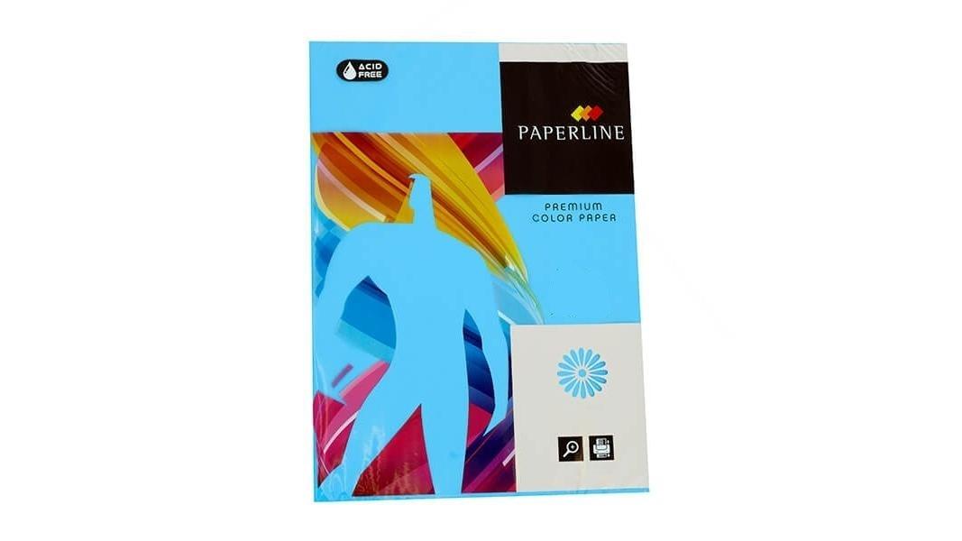 PAQUETE 500 HOJAS PAPEL PAPERLINE A3 80 GRS COLOR AZUL TURQUESA - IT 220