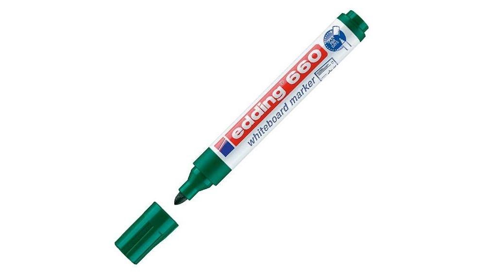ROTULADOR PIZARRA BLANCA EDDING 660 PUNTA REDONDA COLOR VERDE
