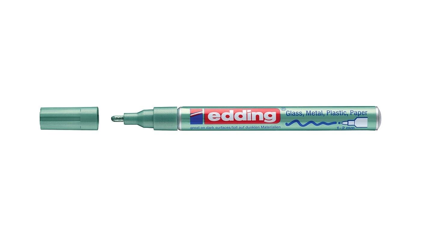 ROTULADOR EDDING 751 VERDE METALICO