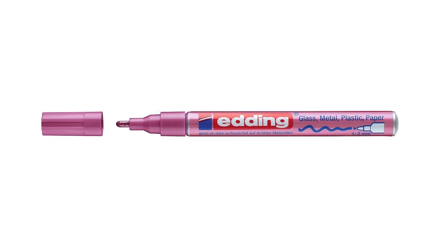 ROTULADOR EDDING 751 ROSA METALICO