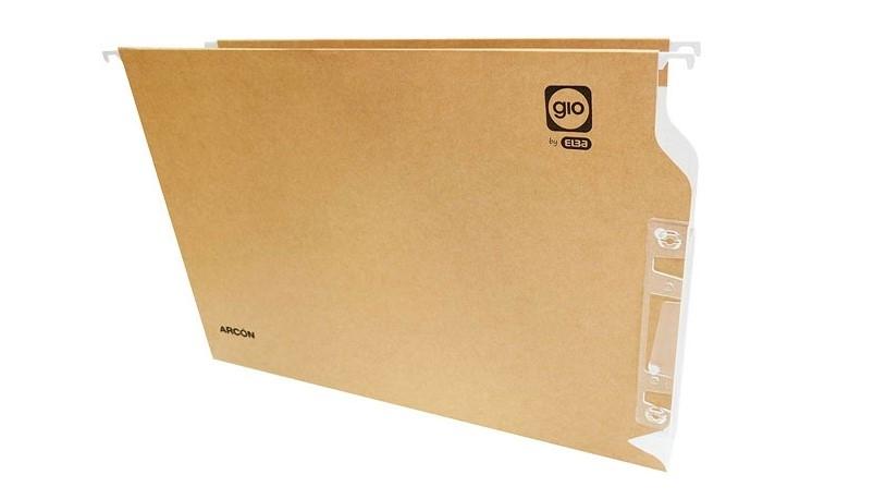 CAJA 25 CARPETAS COLGANTES GIO ARCON A4 VISOR LATERAL LOMO U 40MM