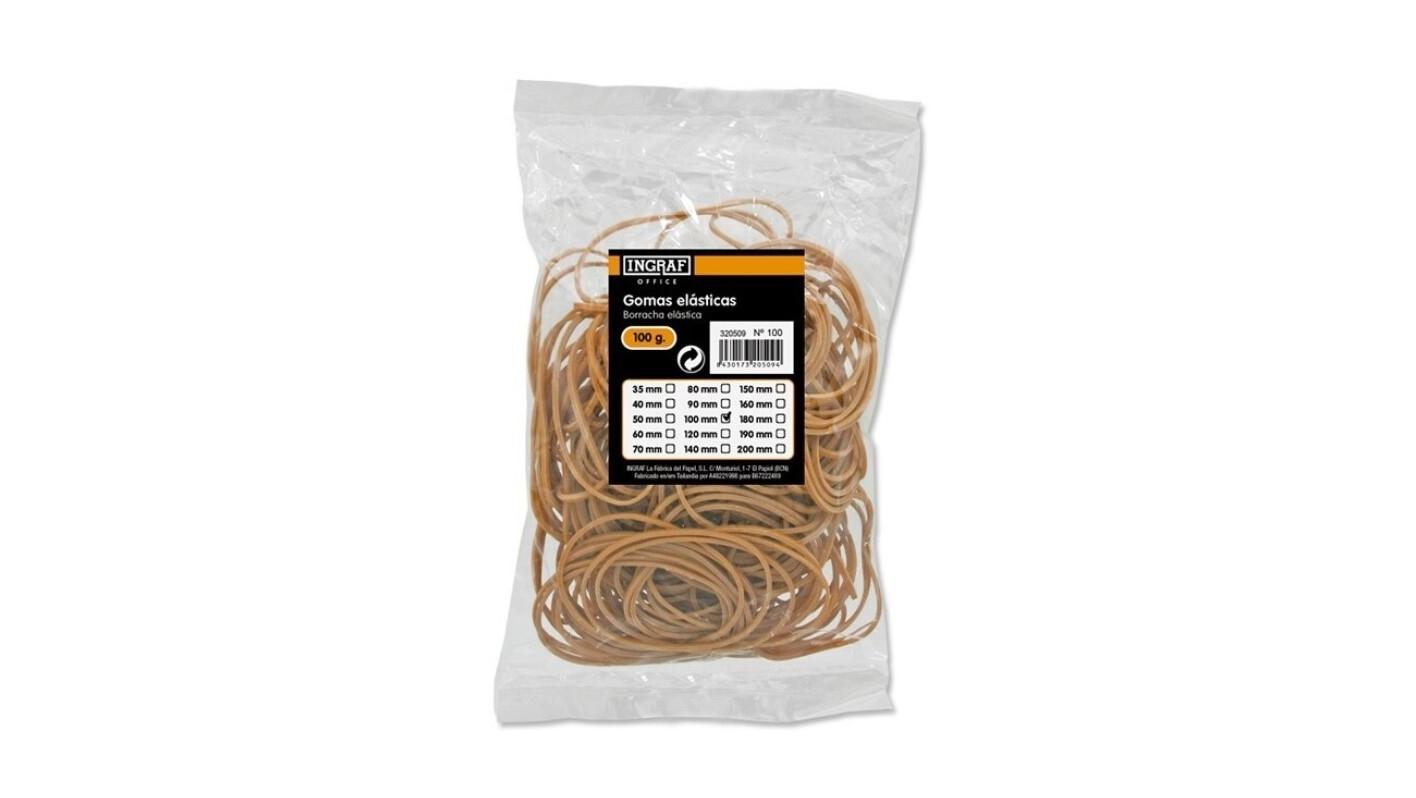 BOLSA GOMAS ELASTICAS 100 GRS Nº 10 INGRAF