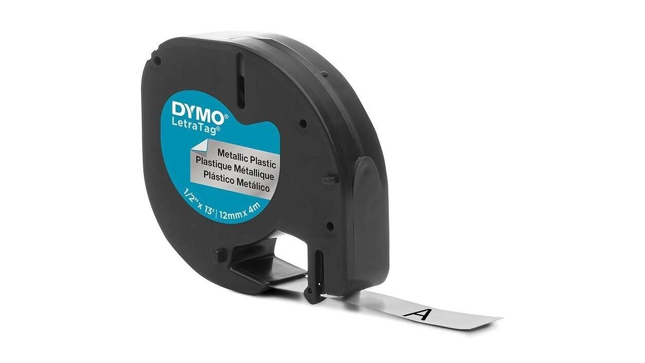 CINTA DYMO TAG PLATA 12MM X 4M S0721730