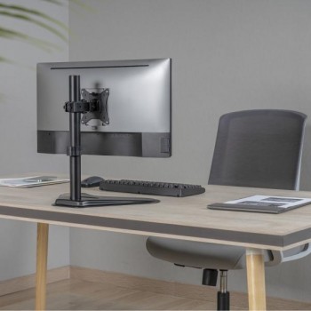 SOPORTE MONITOR CON PEANA EWENT EW1535 COLOR NEGRO