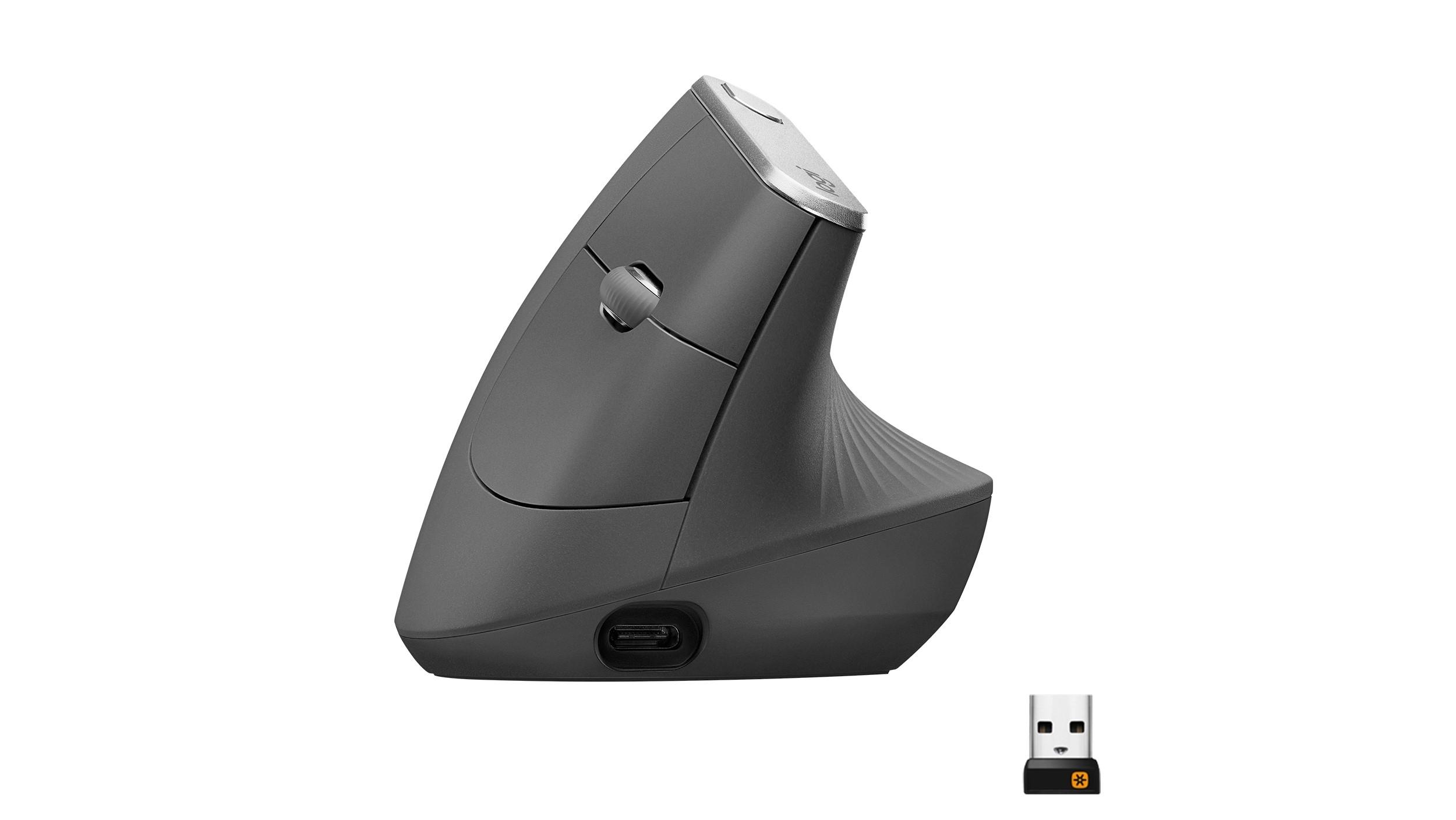 RATON ERGONOMICO LOGITECH MX VERTICAL AVANZADO INALAMBRICO COLOR NEGRO