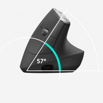 RATON ERGONOMICO LOGITECH MX VERTICAL AVANZADO INALAMBRICO COLOR NEGRO