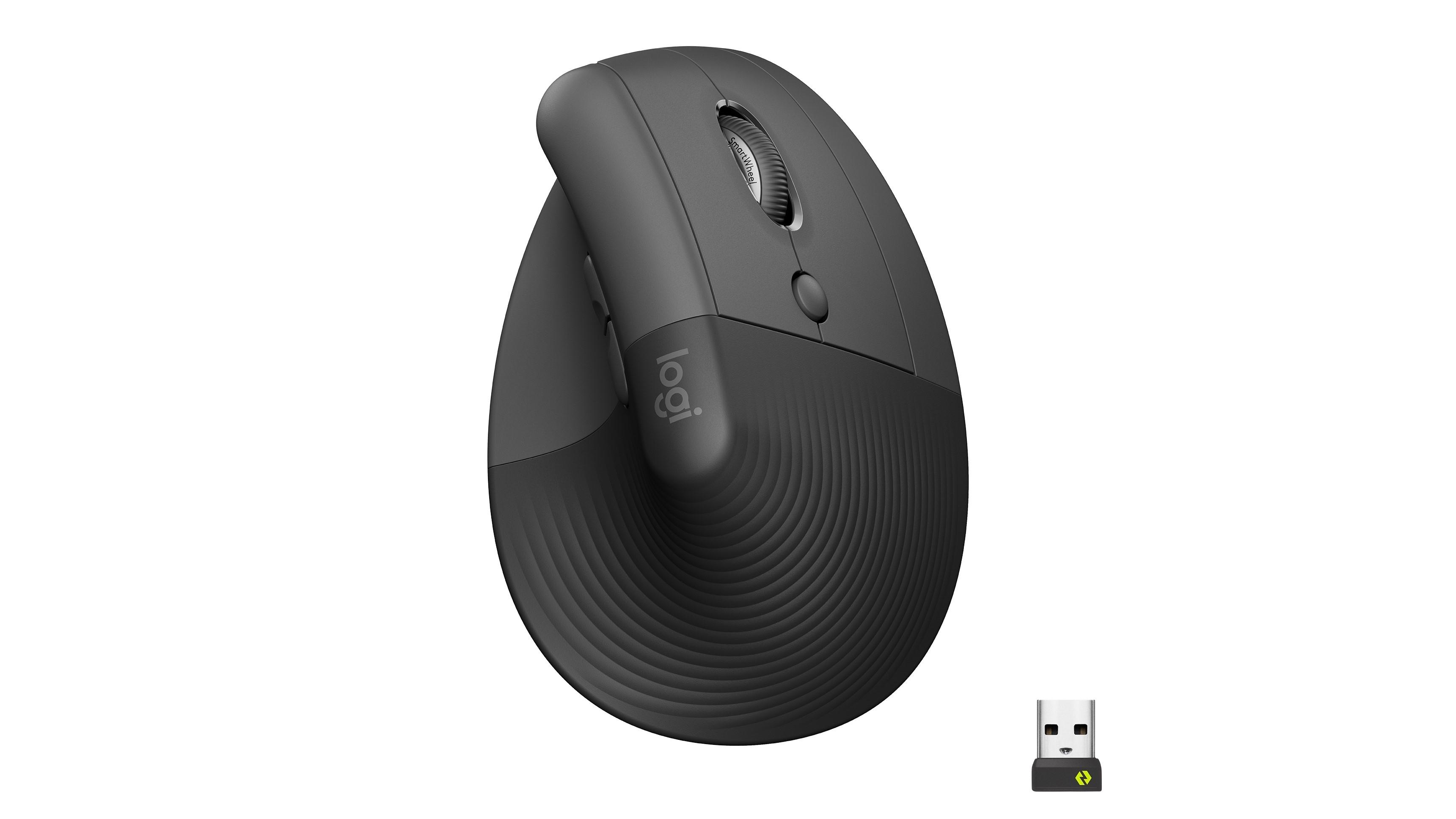 RATON ERGONOMICO LOGITECH LIFT VERTICAL INALAMBRICO COLOR NEGRO / GRIS