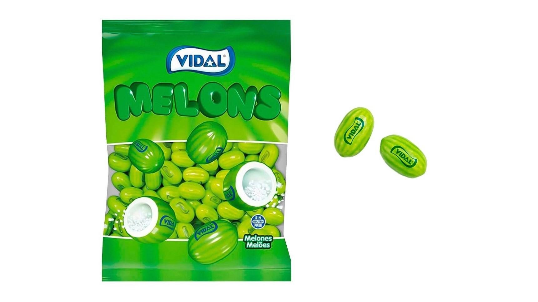 BOLSA 250 UNIDADES MELONES DE CHICLE VIDAL 1,3 KG