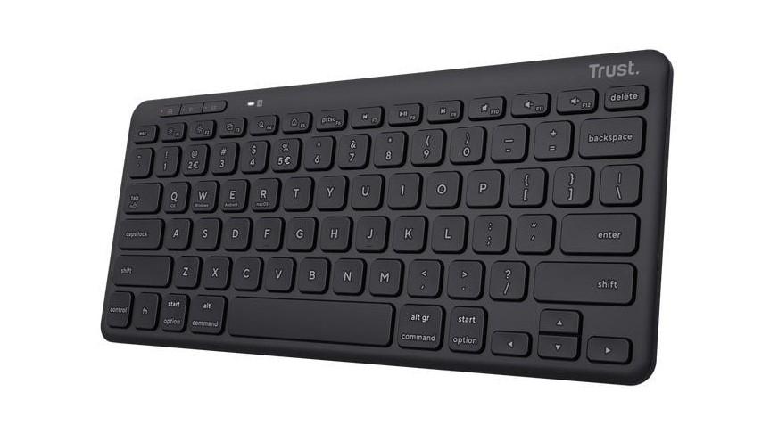 TECLADO TRUST LYRA INALAMBRICO BLUETOOTH 5.0 COLOR NEGRO