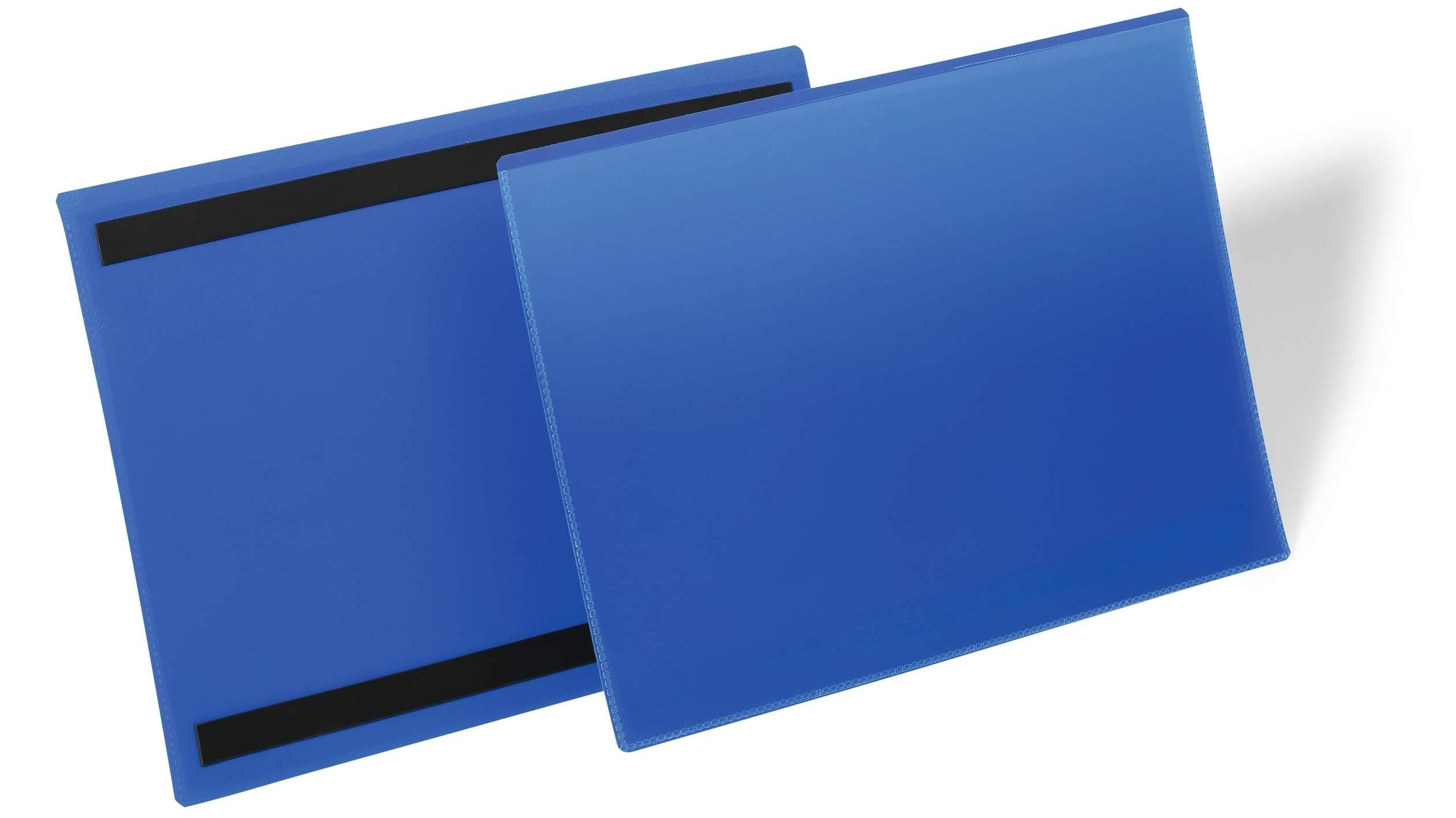 FUNDA MAGNETICA DURABLE A4 HORIZONTAL PARA ALMACEN COLOR AZUL