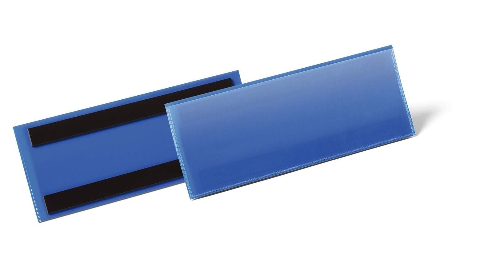 FUNDA MAGNETICA DURABLE 1/2 A5 HORIZONTAL PARA ALMACEN COLOR AZUL