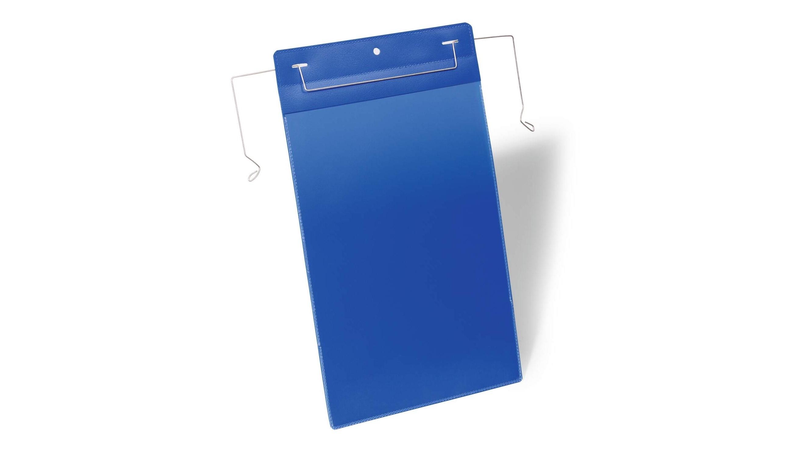 FUNDA CON ALAMBRE DURABLE A4 VERTICAL PARA ALMACEN COLOR AZUL
