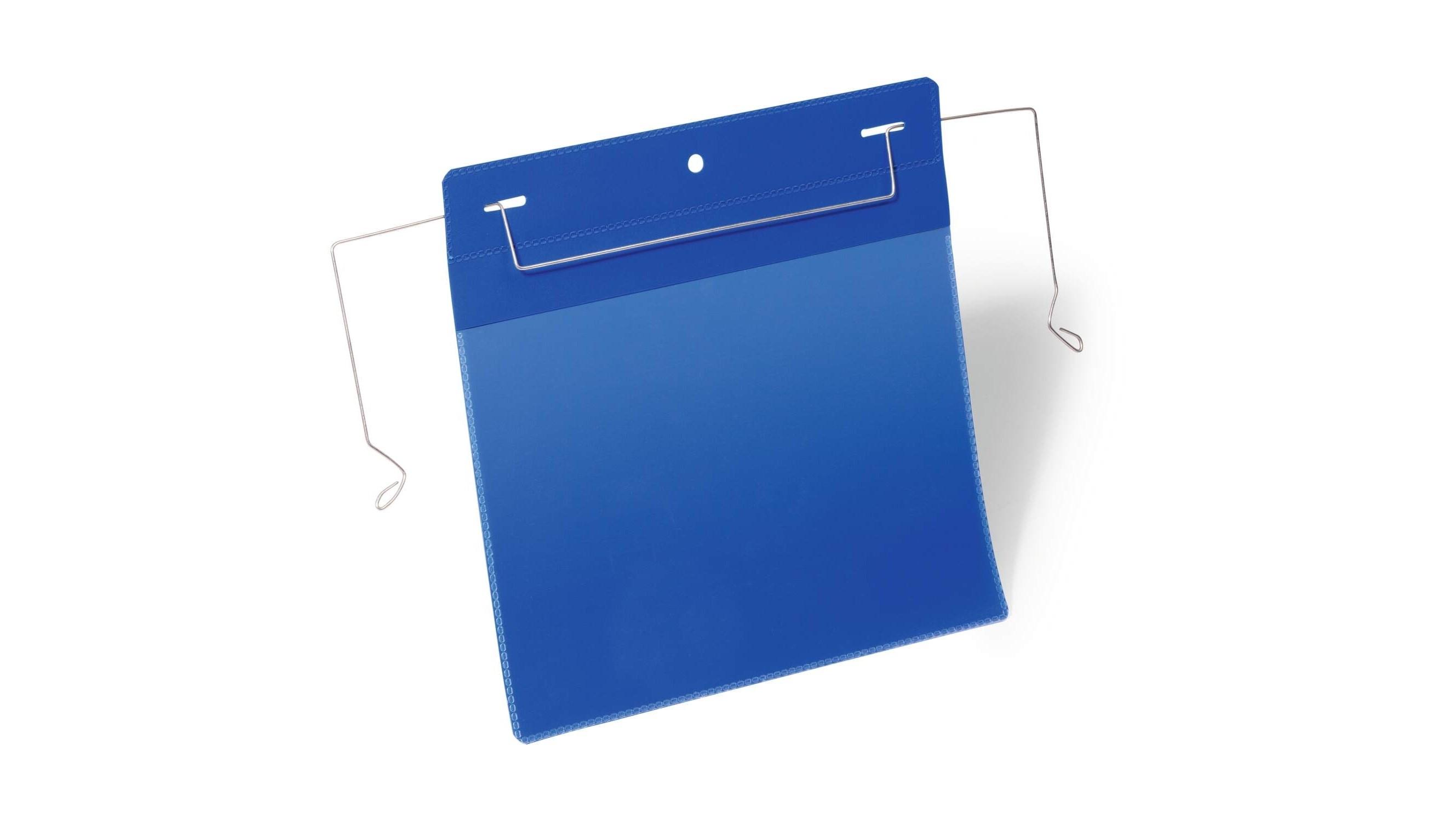 FUNDA CON ALAMBRE DURABLE A5 HORIZONTAL PARA ALMACEN COLOR AZUL