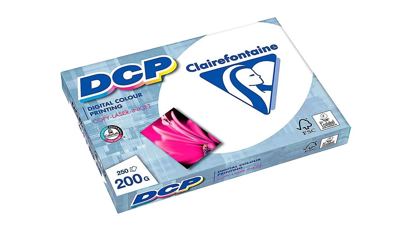 PAQUETE 250 HOJAS PAPEL CLAIREFONTAINE DCP A4 200 GRAMOS