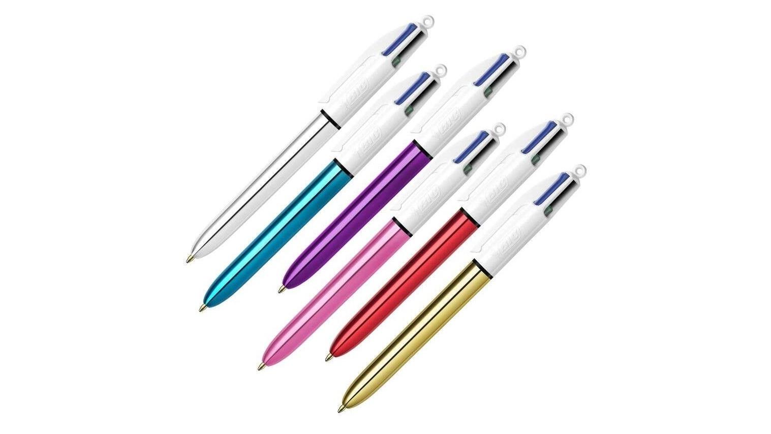BOLIGRAFO BIC CUATRO COLORES SHINE METALIZADO COLORES SURTIDOS