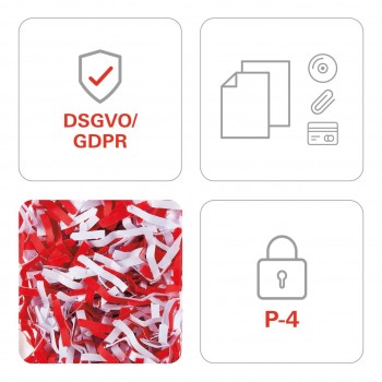 DESTRUCTORA DE DOCUMENTOS HSM PURE 530 NIVEL P-4 4,5 X 30 MM