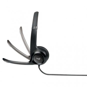 AURICULARES LOGITECH USB HEADSET H390 CON MICROFONO COLOR NEGRO