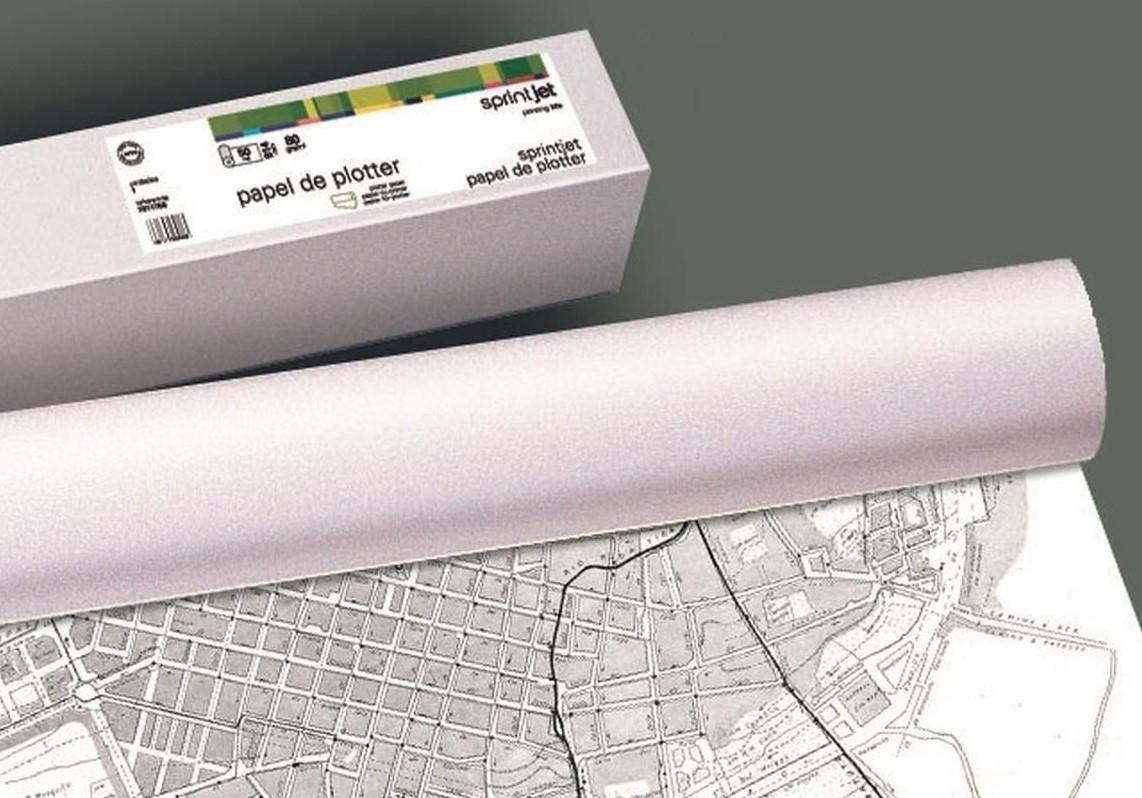 PAPEL REPROGRAFIA PARA PLOTTER 610MMX50MT 90GR FABRISA