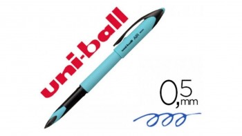 BOLIGRAFO UNI-BALL ROLLER AIR MICRO CUERPO SKY BLUE TINTA COLOR AZUL
