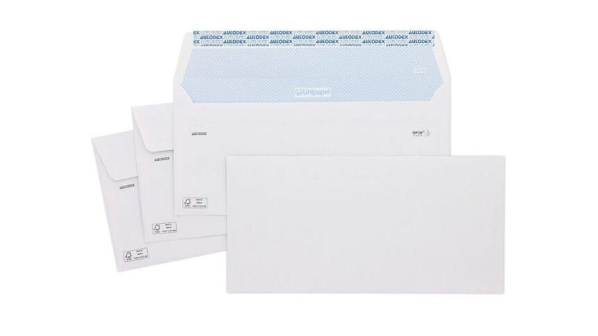 CAJA 500 SOBRES AMERICANOS BLANCOS SIN VENTANA 115X225 UNIPAPEL