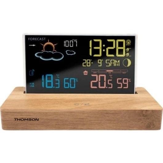 ESTACION METEOROLOGICA THOMSON CT610 COLOR MADERA / NEGRO