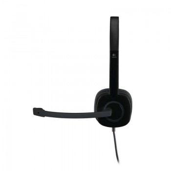 AURICULARES LOGITECH H151 ESTEREO CON MICROFONO JACK 3,5 MM COLOR NEGRO