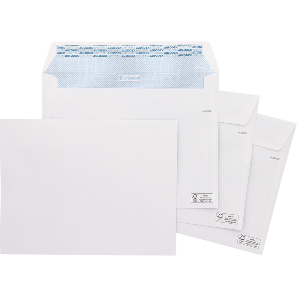 CAJA 250 SOBRES BLANCOS CUARTILLA 176X231 UNIPAPEL