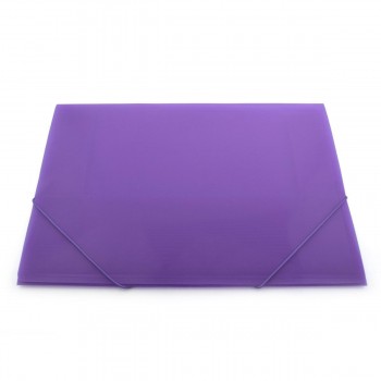 CARPETA GOMAS CON SOLAPAS A3 POLIPROPILENO TRANSLUCIDO OFFICEBOX SUPRA COLOR MORADO