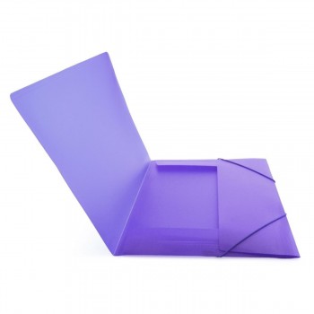 CARPETA GOMAS CON SOLAPAS A3 POLIPROPILENO TRANSLUCIDO OFFICEBOX SUPRA COLOR MORADO