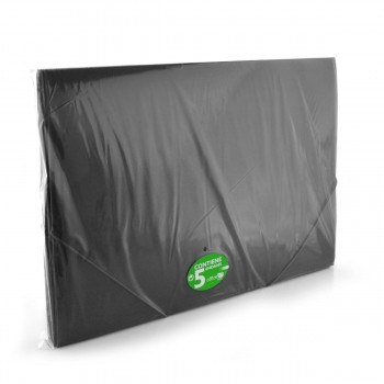 CARPETA GOMAS CON SOLAPAS A3 POLIPROPILENO TRANSLUCIDO OFFICEBOX SUPRA COLOR NEGRO