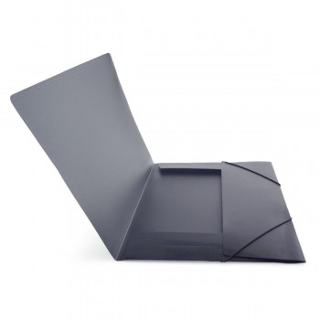 CARPETA GOMAS CON SOLAPAS A3 POLIPROPILENO TRANSLUCIDO OFFICEBOX SUPRA COLOR NEGRO