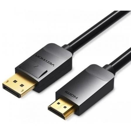 CABLE CONVERSOR VENTION DISPLAYPORT A HDMI DP/M - HDMI/M 3M NEGRO