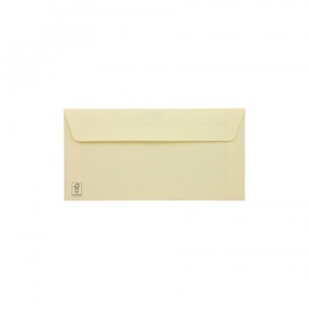 CAJA 400 SOBRES GALGO COLOR CREMA 110X220 CIERRE TIRA SILICONA