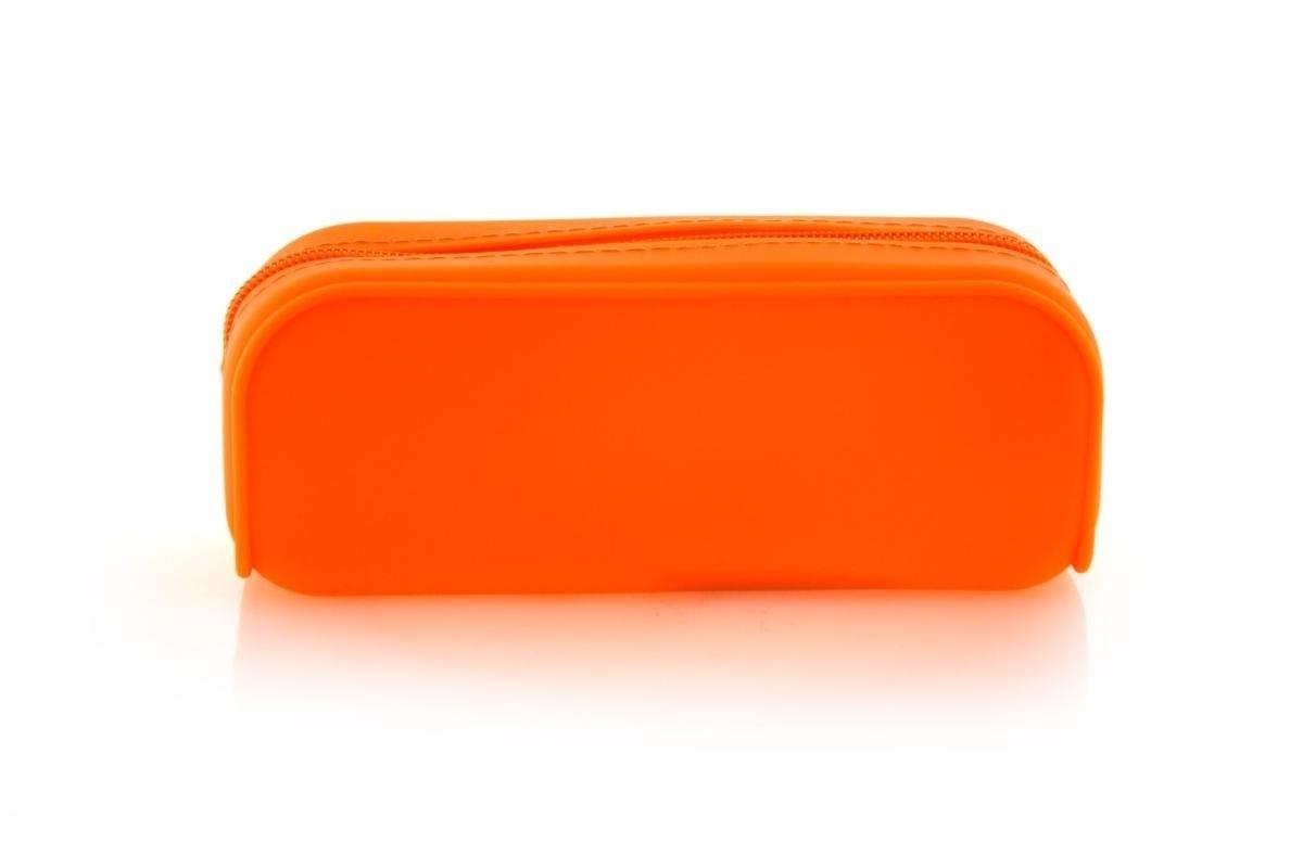 PORTATODO OFFICEBOX SILICONA CUADRADO FLUO NARANJA