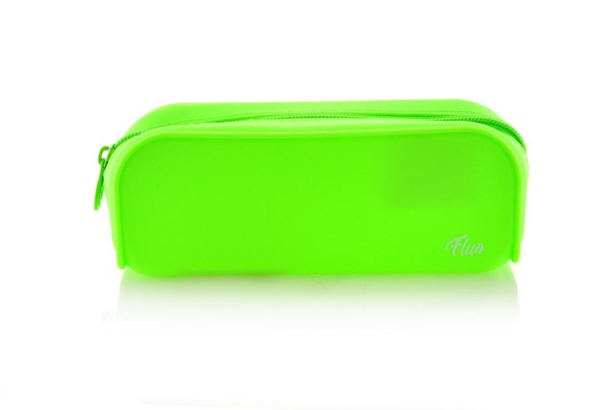 PORTATODO OFFICEBOX SILICONA CUADRADO FLUO VERDE