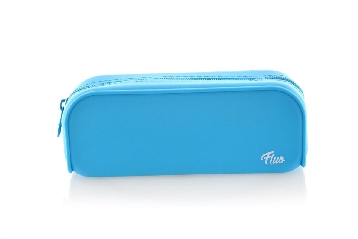 PORTATODO OFFICEBOX SILICONA CUADRADO FLUO AZUL