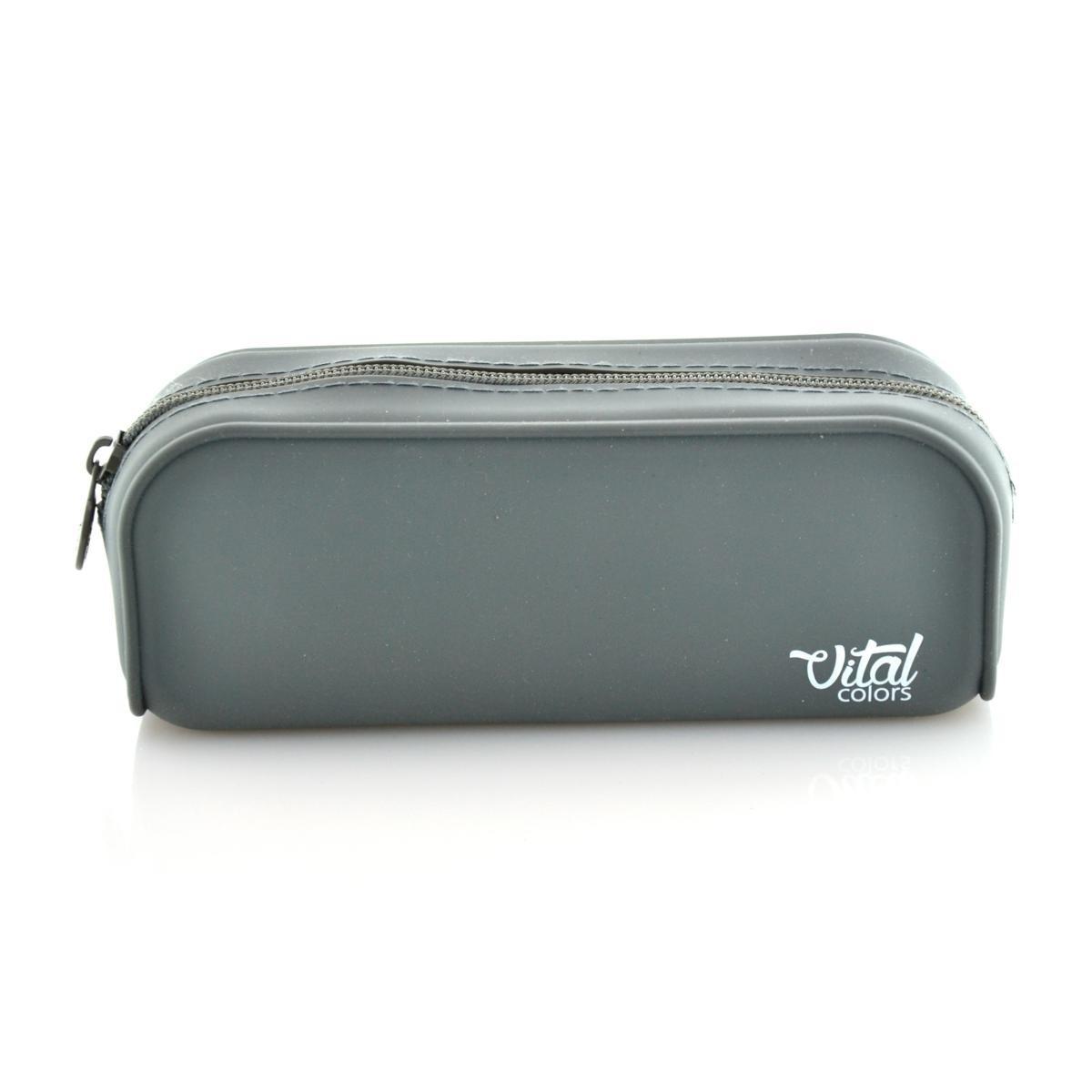 PORTATODO OFFICEBOX SILICONA CUADRADO VITAL COLORS GRIS