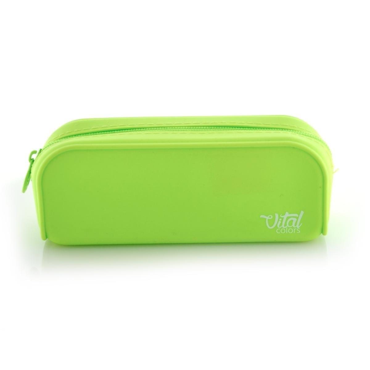 PORTATODO OFFICEBOX SILICONA CUADRADO VITAL COLORS VERDE