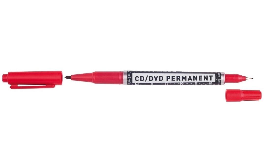 ROTULADOR MARCADOR CD MOLIN 222 DOBLE PUNTA ROJO