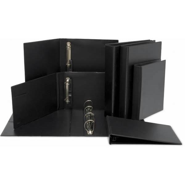 CARPETA 4 ANILLAS 25 MM PVC FOLIO GRAFOPLAS COLOR NEGRO