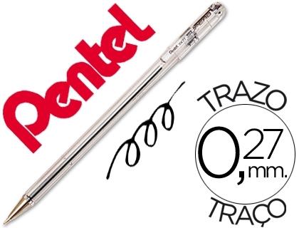 BOLIGRAFO PENTEL SUPERB BK-77 A COLOR NEGRO
