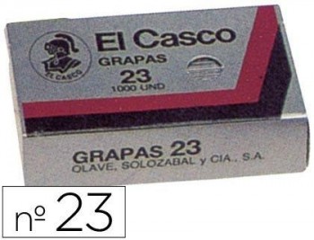 CAJA 1.000 GRAPAS EL CASCO Nº 23 COD 3744