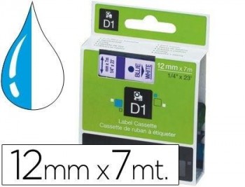 CINTA DYMO D1 AZUL / BLANCO 12MM S0720540 / 045014