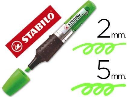ROTULADOR FLUORESCENTE STABILO LUMINATOR COLOR VERDE